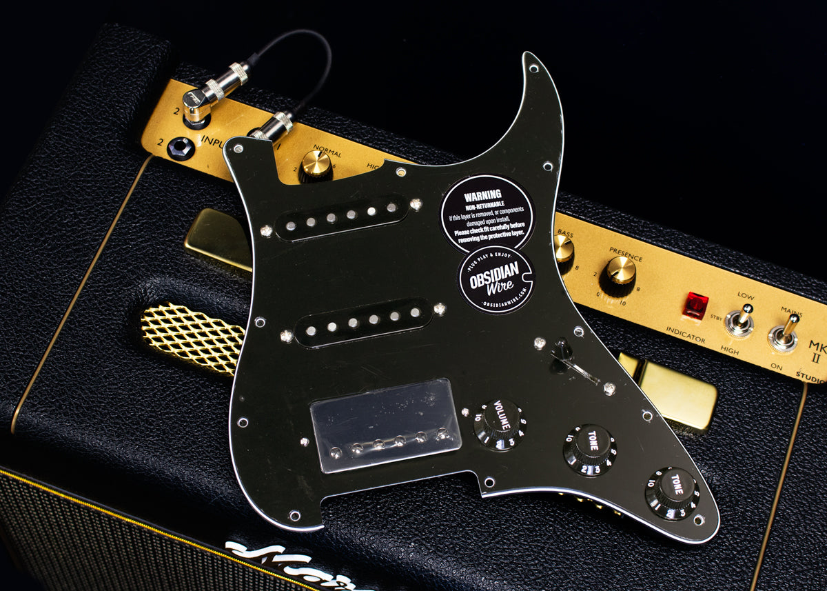 高価値セリー ギター Strat for HH Custom ObsidianWire ギター - www ...