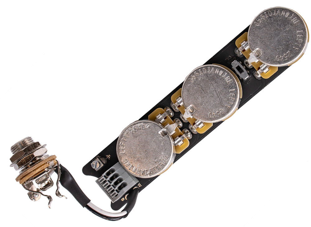 Lefty! Jazz Bass Wiring Harness | ObsidianWire Solderless Install