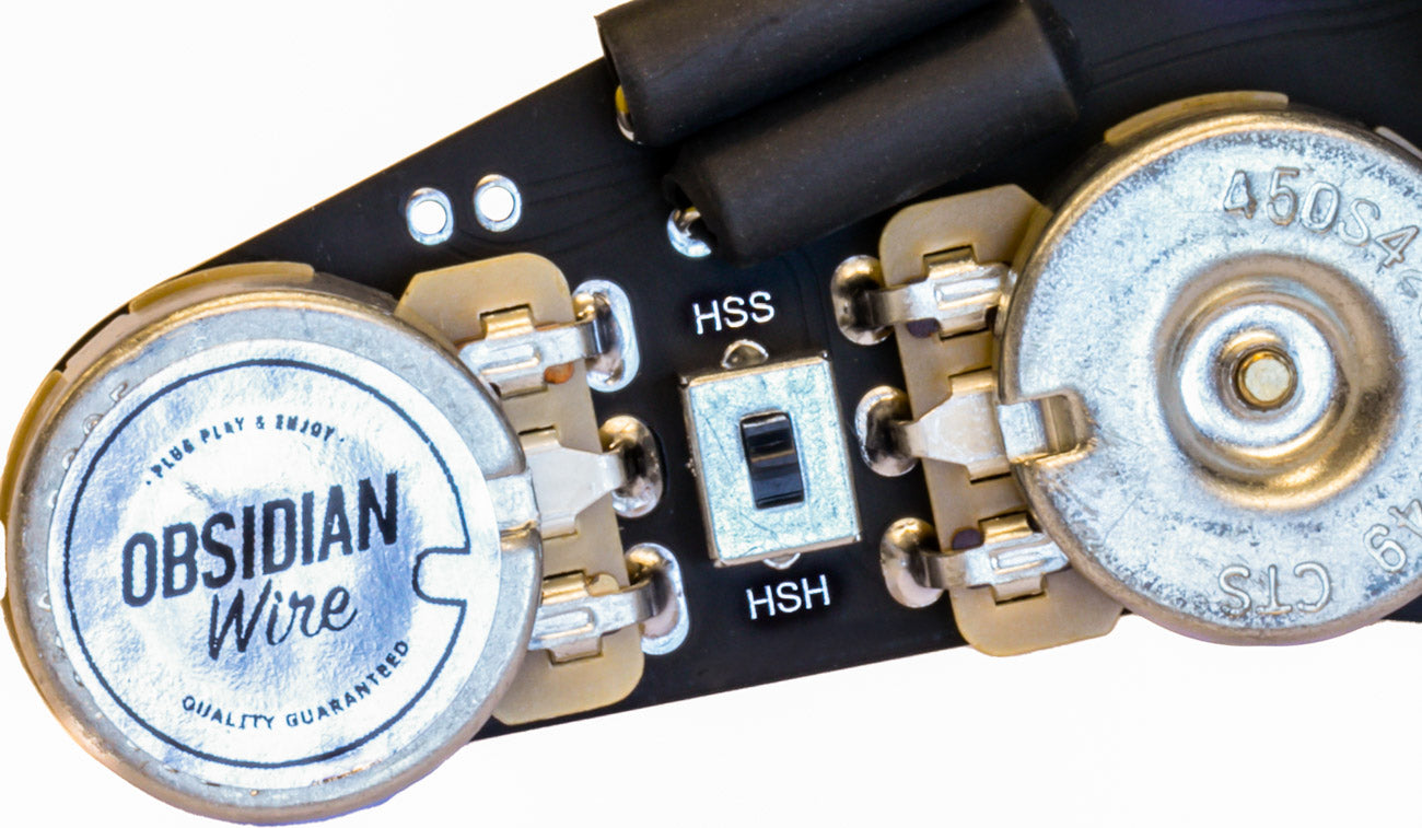 Custom HSS / HSH Wiring Harness for Strat | ObsidianWire